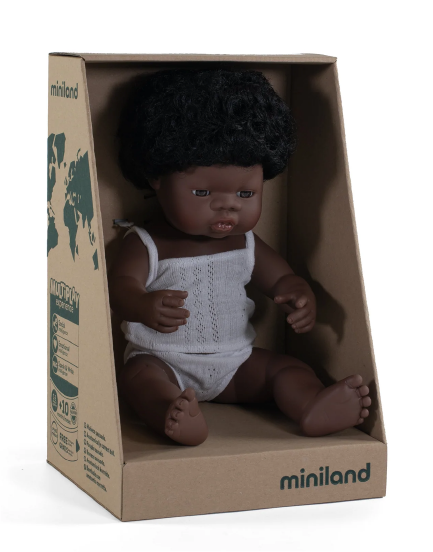 Muñeco afro inclusiva
