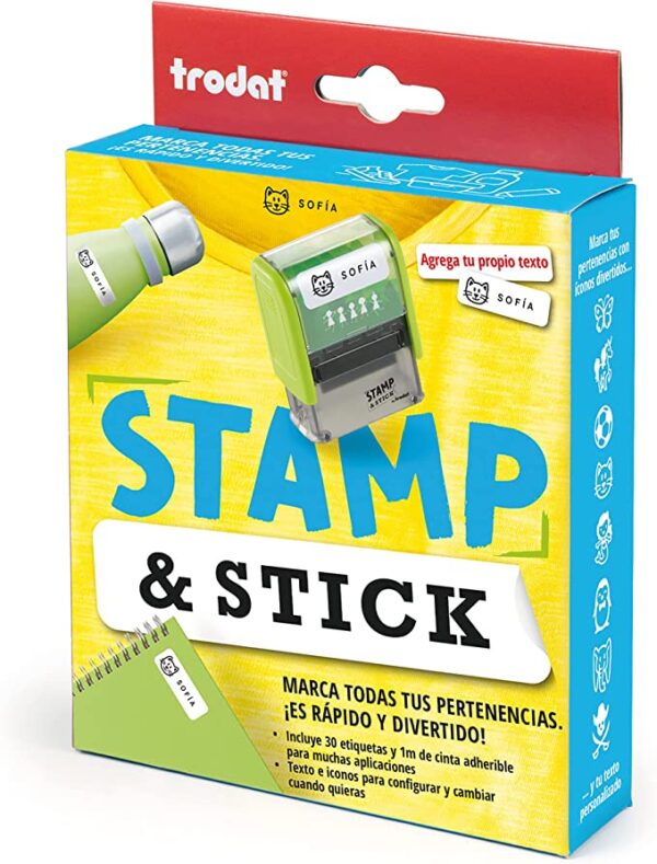 SELLO STAMP AND STICK ETIQUETAS ROPA