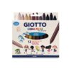 CRAYOLAS CERA MAXI GIOTTO x12 TONOS DE PIEL