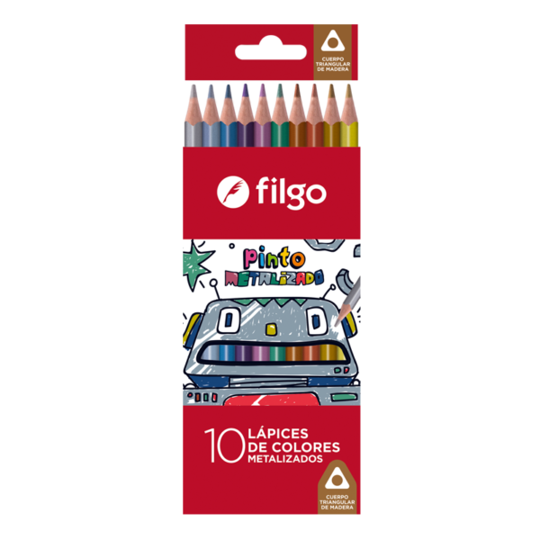 lapices de colores metalizados filgo